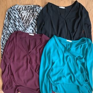 Nordstrom across Long Sleeve Work Blouse Bundle